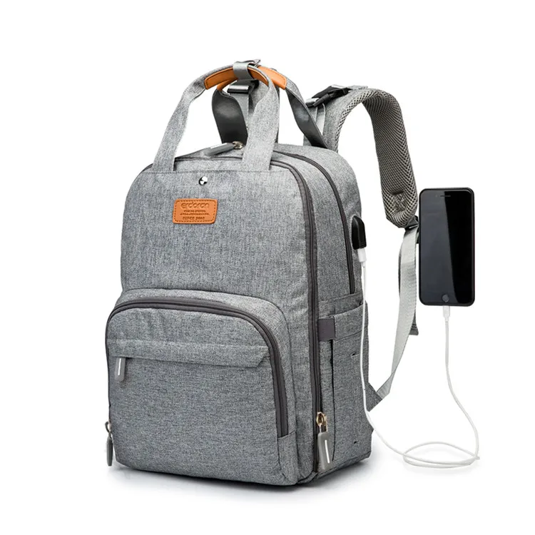 
Cheap Mummy Travel Water-repellent Diaper Bag Backpack With Usb Charging Port 