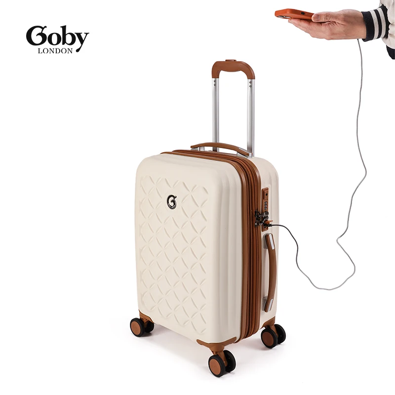 Goby London Ultra-Light luggage Set 14/20/25/29 Inch ABS Large Capacity Trolley Case Expandable Boarding Suitcase with Wheels