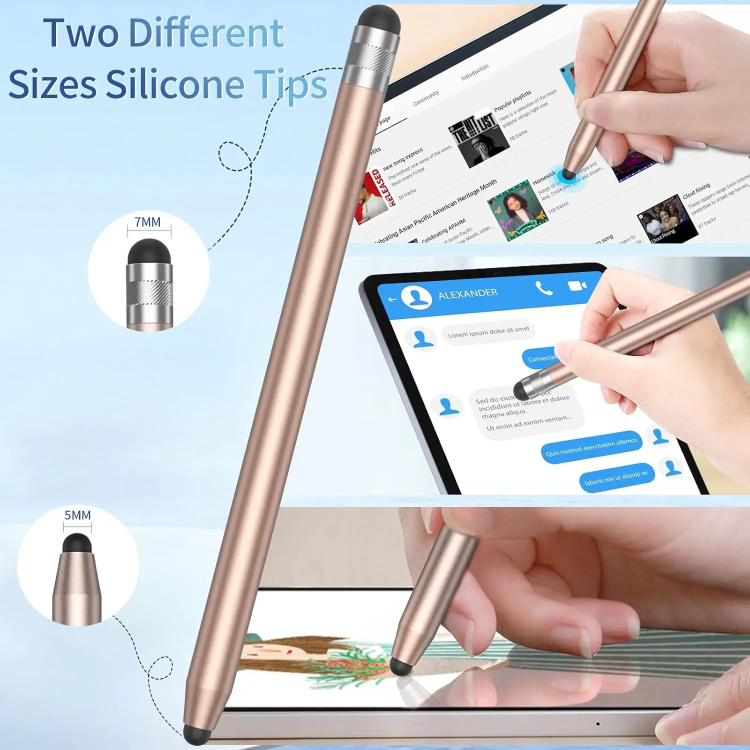 Stylus Pens for Touch Screens,Sensitivity Precision Stylus,Capacitive Stylus Pen for ablets All Universal Touch Screen Devices