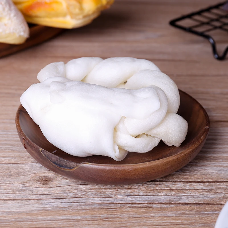 Healthy Dog  Chews White Puffy Braided Ring Rawhide Dog Snack