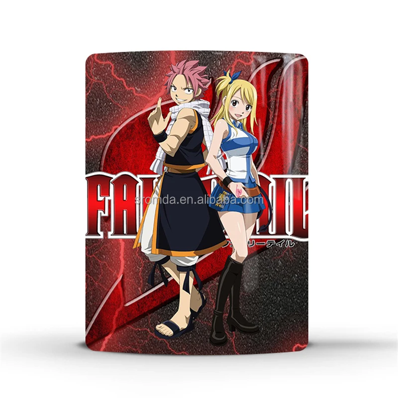 Wholesale Gift Cups Fairy Tail Color Changing Mug Thermal Magic Coffee Mug Ceramic Milk Cups