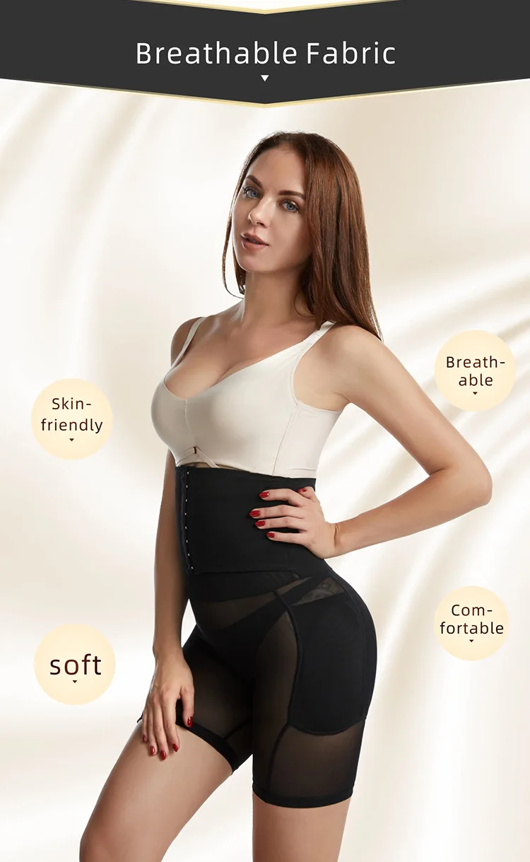 Custom Butt Lifting Waist Trainer Body Shaper Shapewear Fajas Tummy Tucker Thigh Trimmer Leg Shaper Girdles Butt Pad Hip Panties