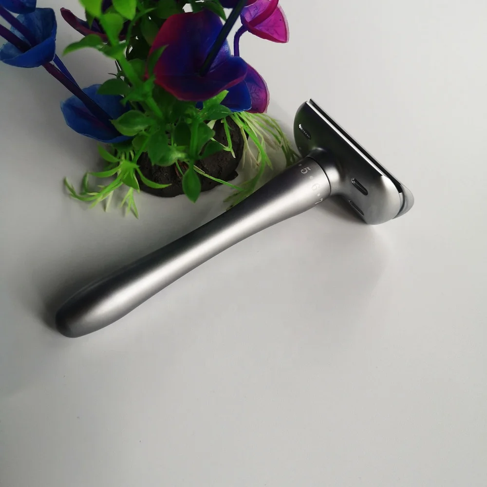 Navalha de seguranca para homens SNMIRN novo estilo de adsorcao magnetica de metal ajustavel de borda dupla