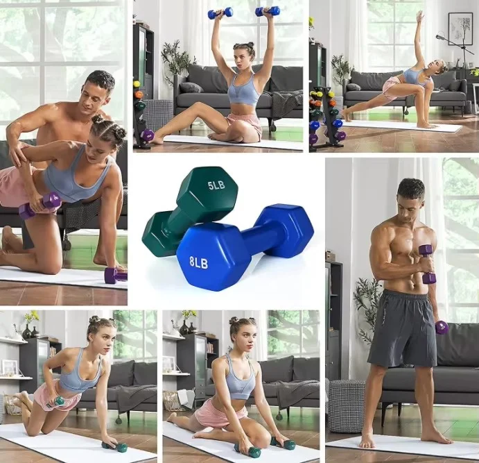 Customizable for home use iron weights Fitnesscheap high quality hot sale hex Dumbbell