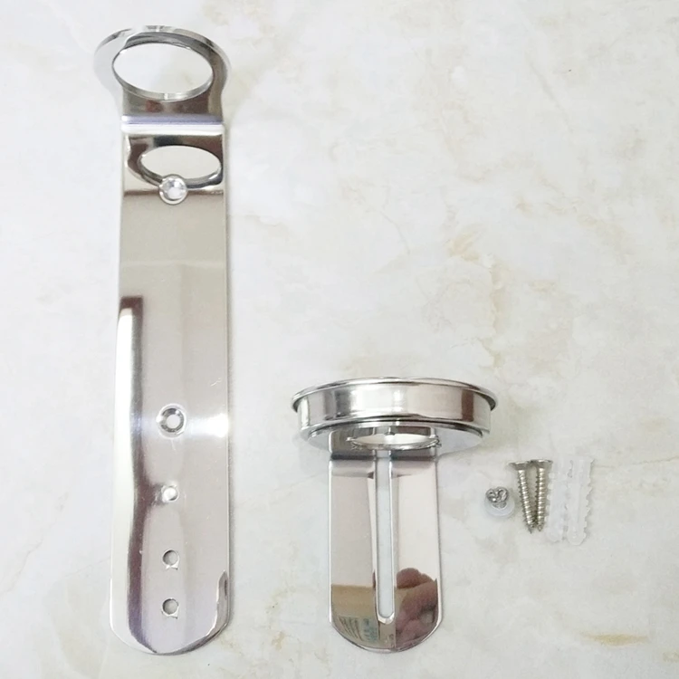 Mirror Polished SPA Shampoo Soap Bottle Bracket Lotion Dispenser Holder Shelf Bathroom Storage Rack Wall Mounted Stainless Steel