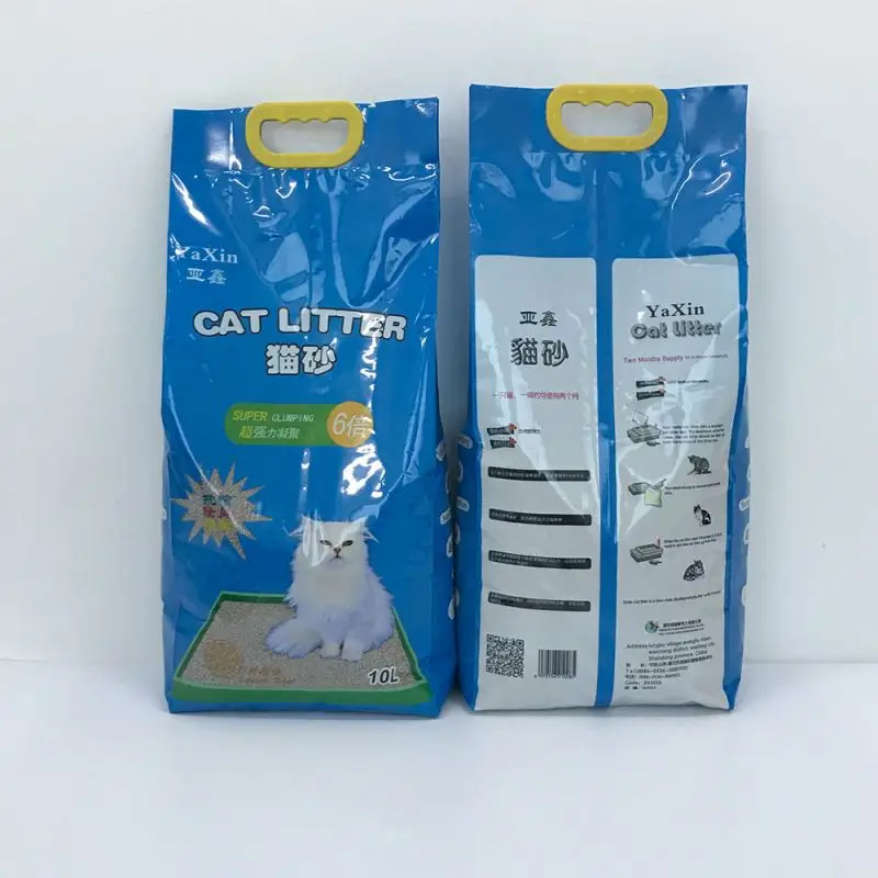 Professional manufacturer cat litter bentonite cat litter making bentonite eco cat litter paper bag