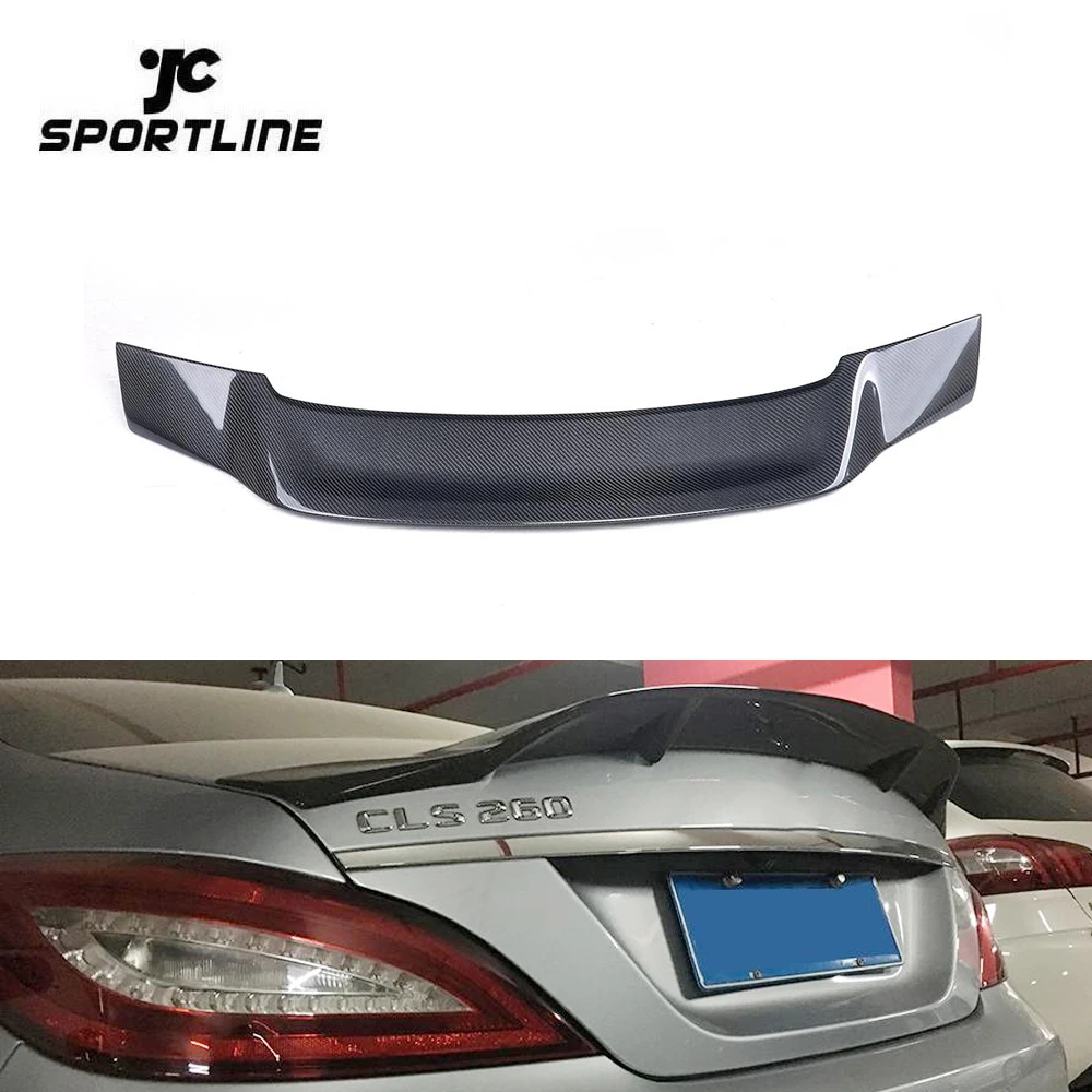 Автомобильный спойлер из углеродного волокна W218 для Mercedes Benz Cls CLS400 CLS500 CLS550 AMG Седан 4-дверный 12-17