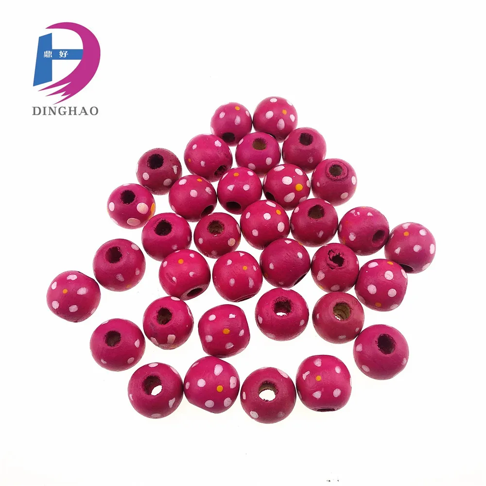 
multi colored DIY wooden beads for kids 