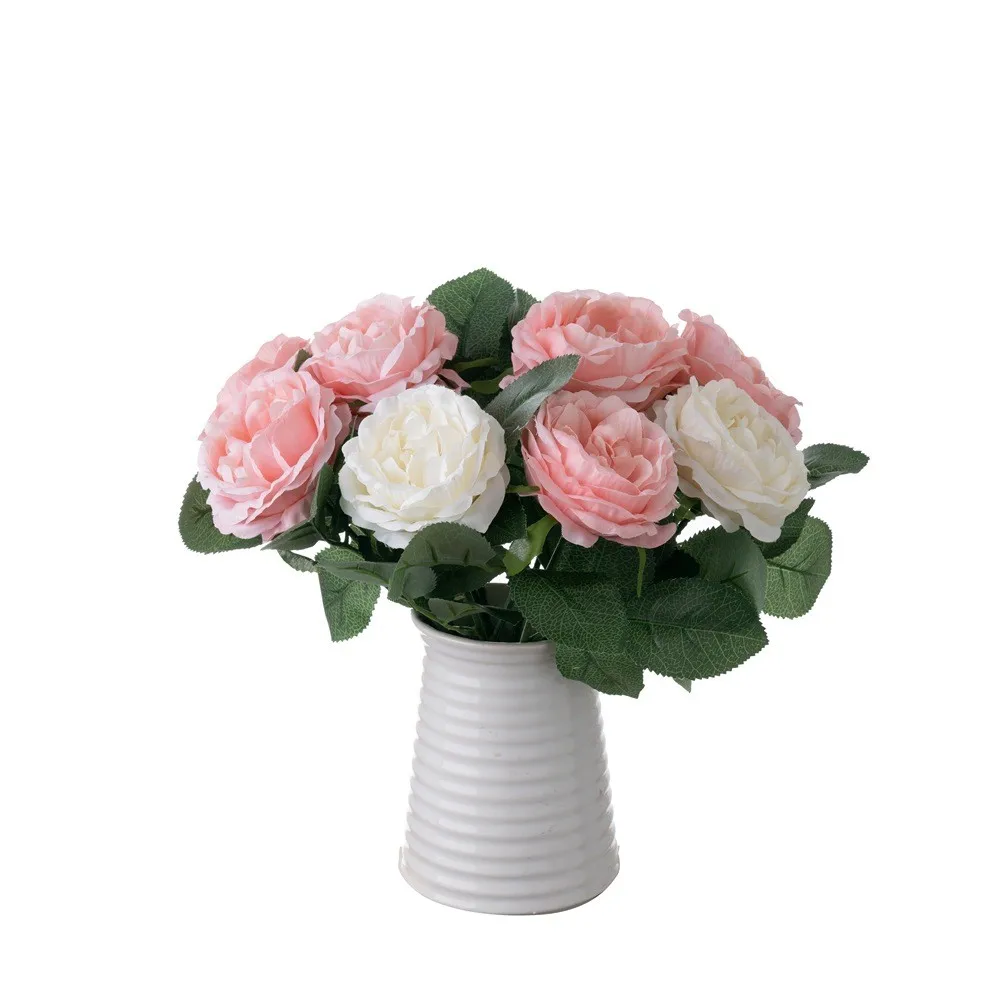 Wholesale Night Rose Artificial Flowers for Home Wedding & Decorations Fake Desktop Flowers for Foreign Trade