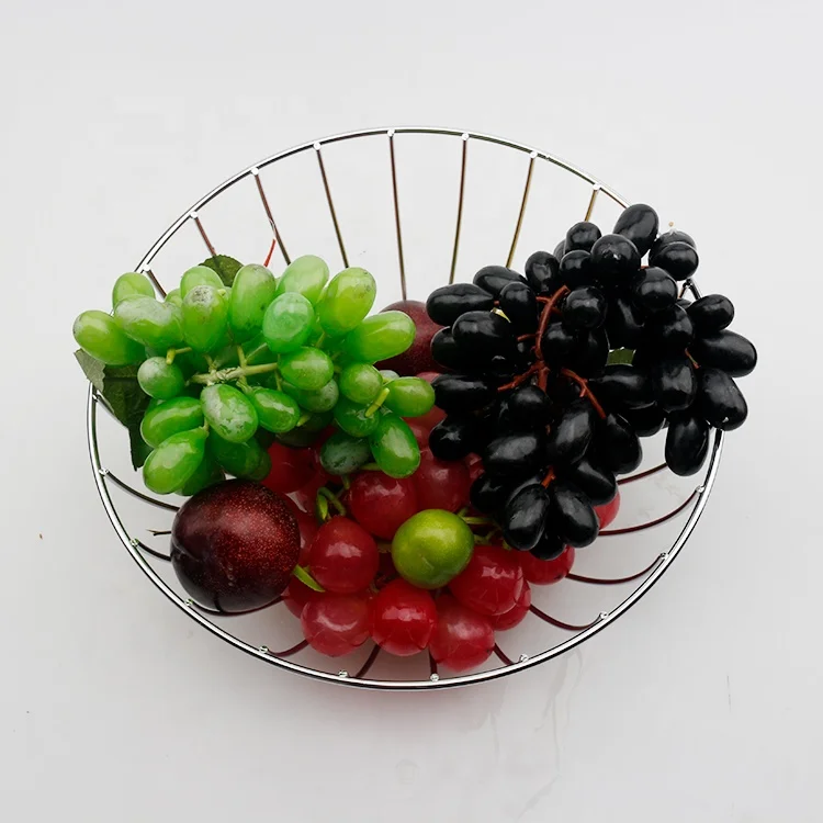 Living Room European Fruit Storage Basket Kitchen Metal Wire Fruit Basket