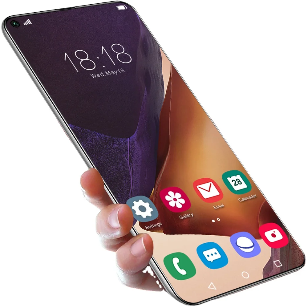 Новое поступление 2021, смартфоны, мобильные телефоны на базе android S21, ultra7, 2 дюйма, большой экран