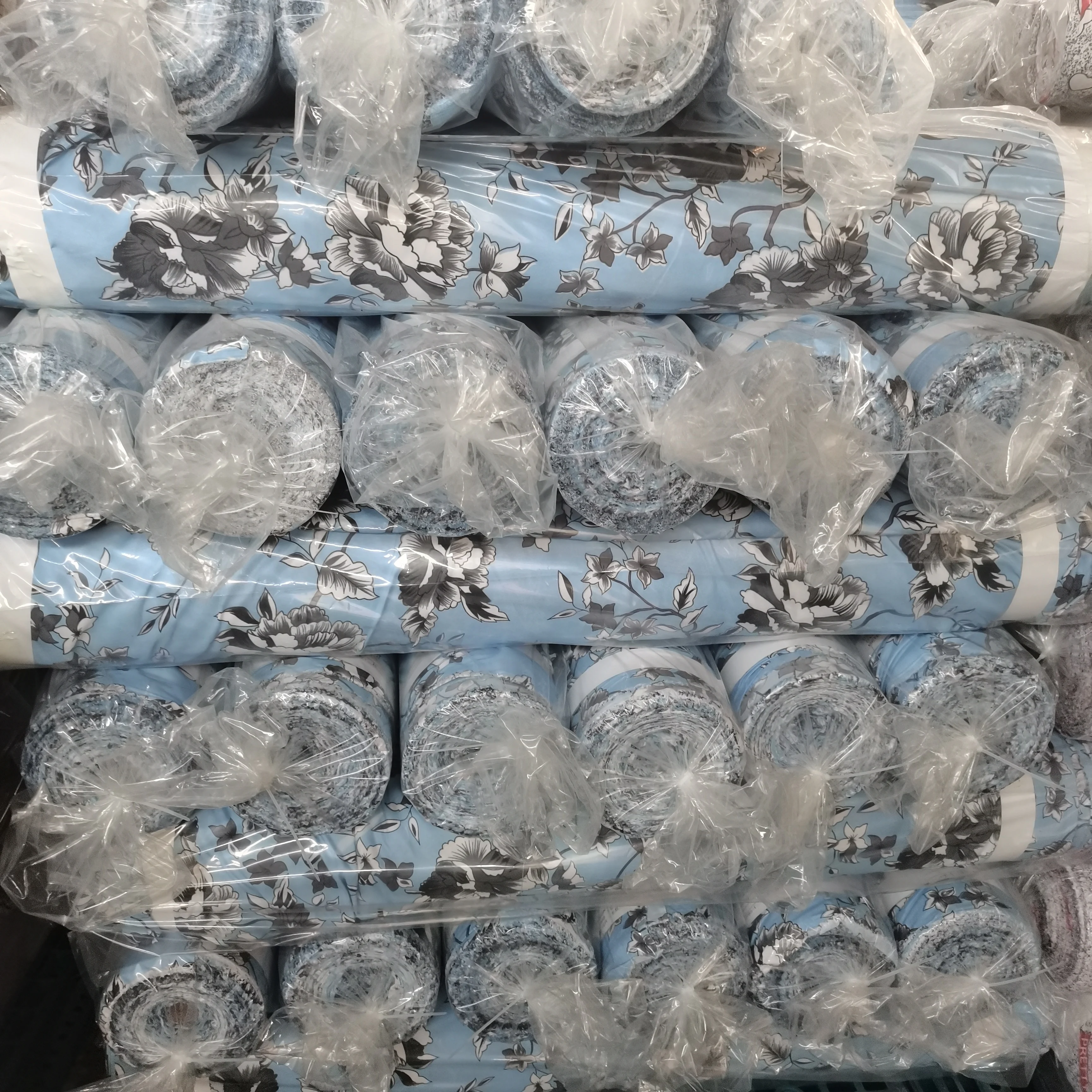 customized disperse printing polyester bed sheet bedding set raw material fabrics