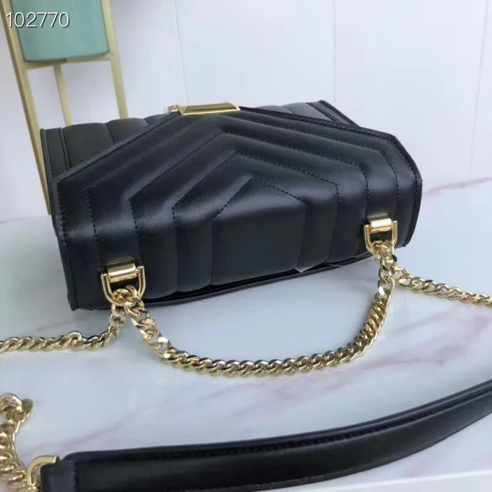 2021 luxury  New designer fashion chain shoulder bag messenger top quality lamb leather ladies diagonal handbag factor