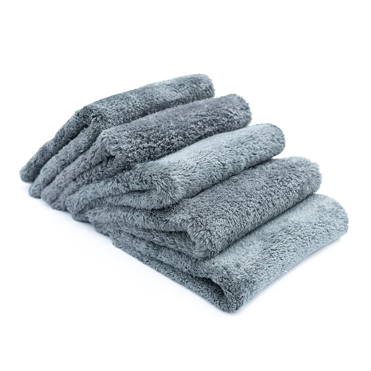 Premium OEM car polishing toallas light weight car care detailing cloth quick dry edgeless microfiber 40*40cm auto buffing towel