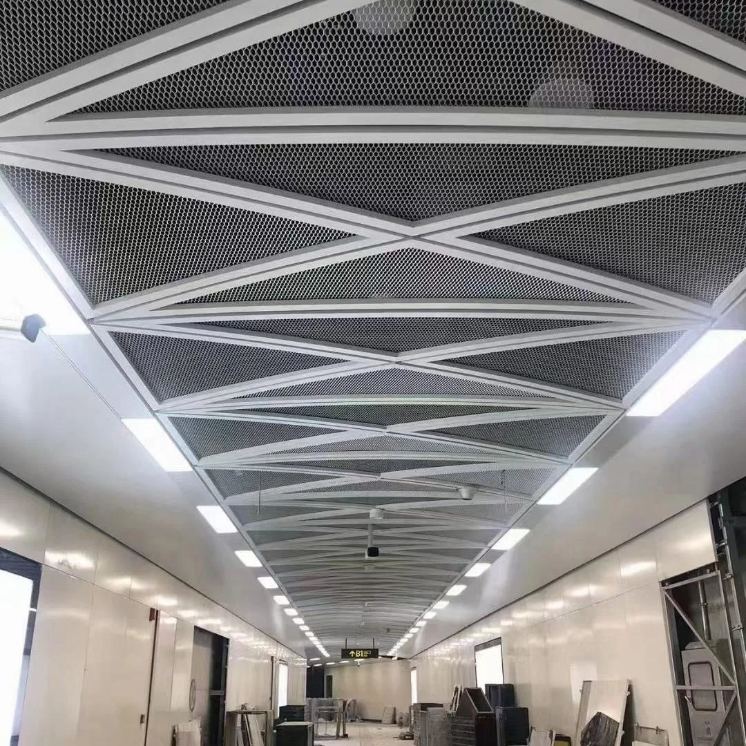 customized decorative curtain wall panel aluminum expanded metal panels for facade