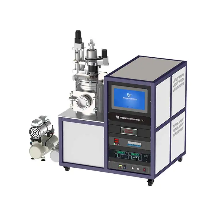 lab dual source W thermal evaporation coating equipment for metal film