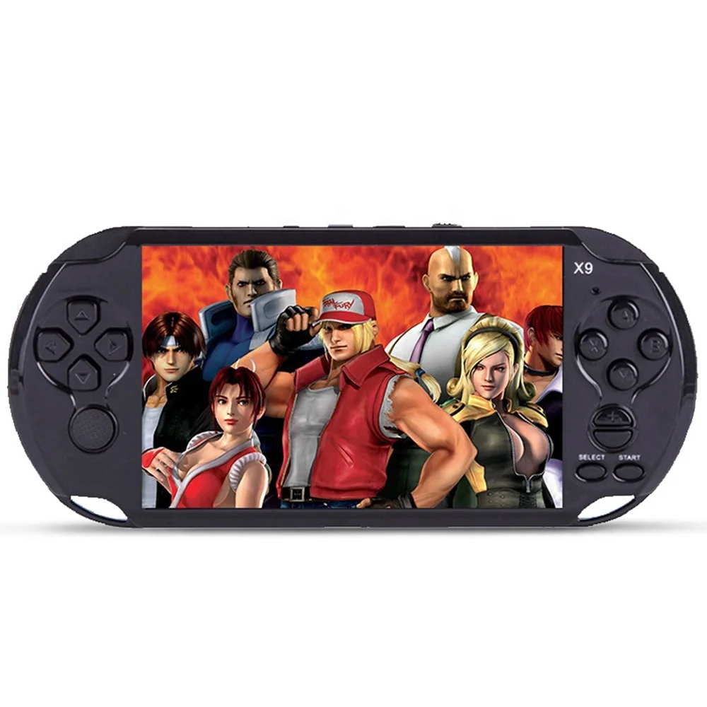 Hot sale 5.0-inch screen handheld game console X9 8GB of memory portable multimedia video game player
