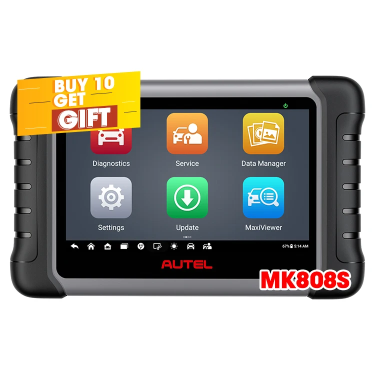 Autel MaxiCOM MK808S mk808 двунаправленный автомобильный диагностический сканер ABS пластиковый беспроводной Wi-Fi сканирующий инструмент срок службы гарантия кодирование ключей