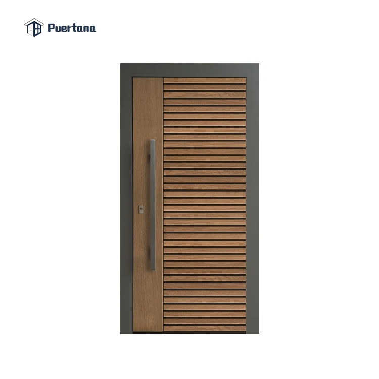 Foshan Factory 360 Degrees Wood Pivot Door System With Hinges