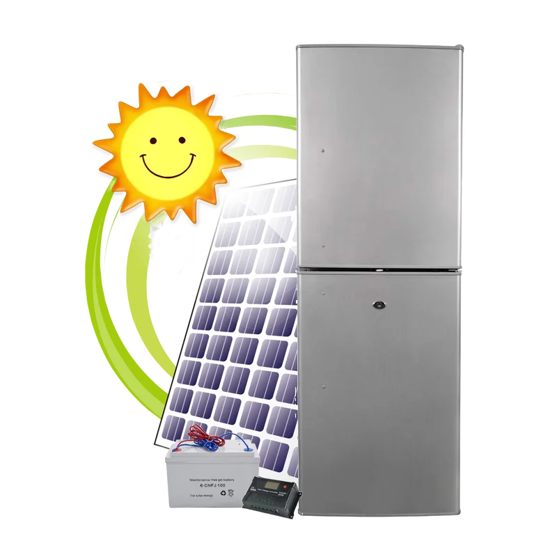 3.81 cu.ft top freezer 108 liters mini portable DC 12V solar refrigerator off grid CKD fridge