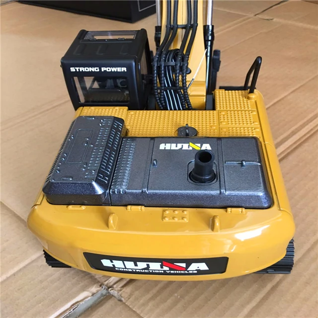 Масштаб 1/14 23 канала 2 4 ГГц полностью металлический экскаватор Huina 1580 V4 RC игрушечный грузовик изысканная Подарочная коробка упаковка для детей более 15