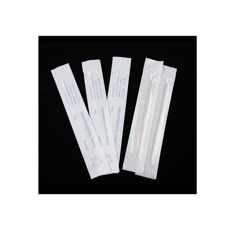 Пользовательский медицинский стерилизованный ватный тампон в ватных бутонах