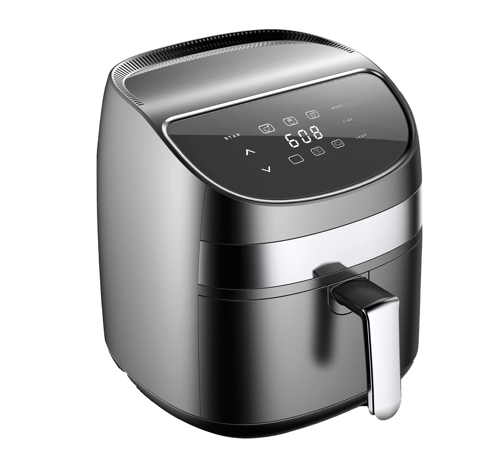 Hot Sale High Quality 5L Selling hot digital plastic+stainless steel smart Reservation multi-functional household air fryer