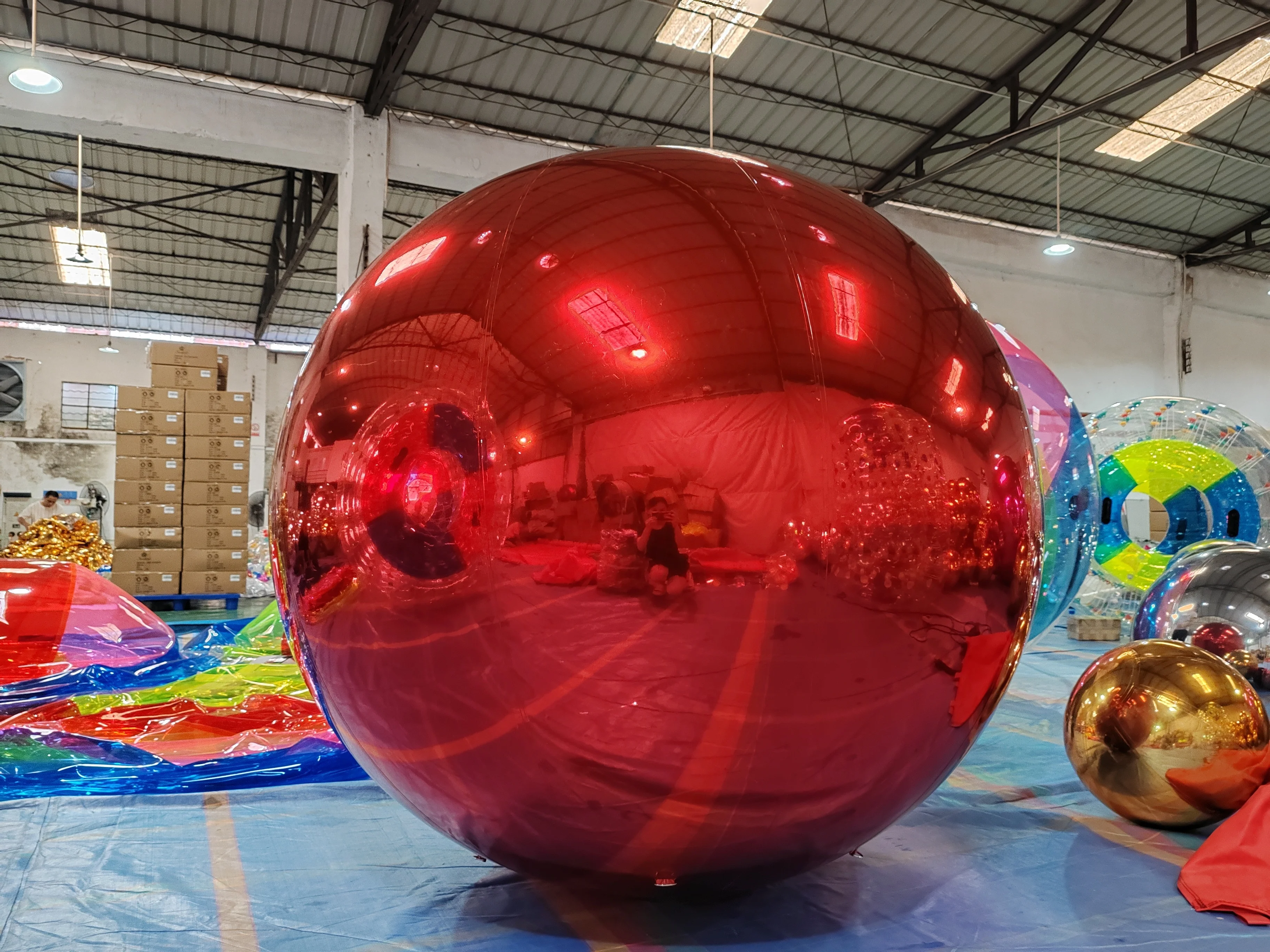 Double Decker Bar Inflatable PVC Mirror Ball Reflective Ball Party KTV Decoration Wedding Beauty Chen Decoration Ball
