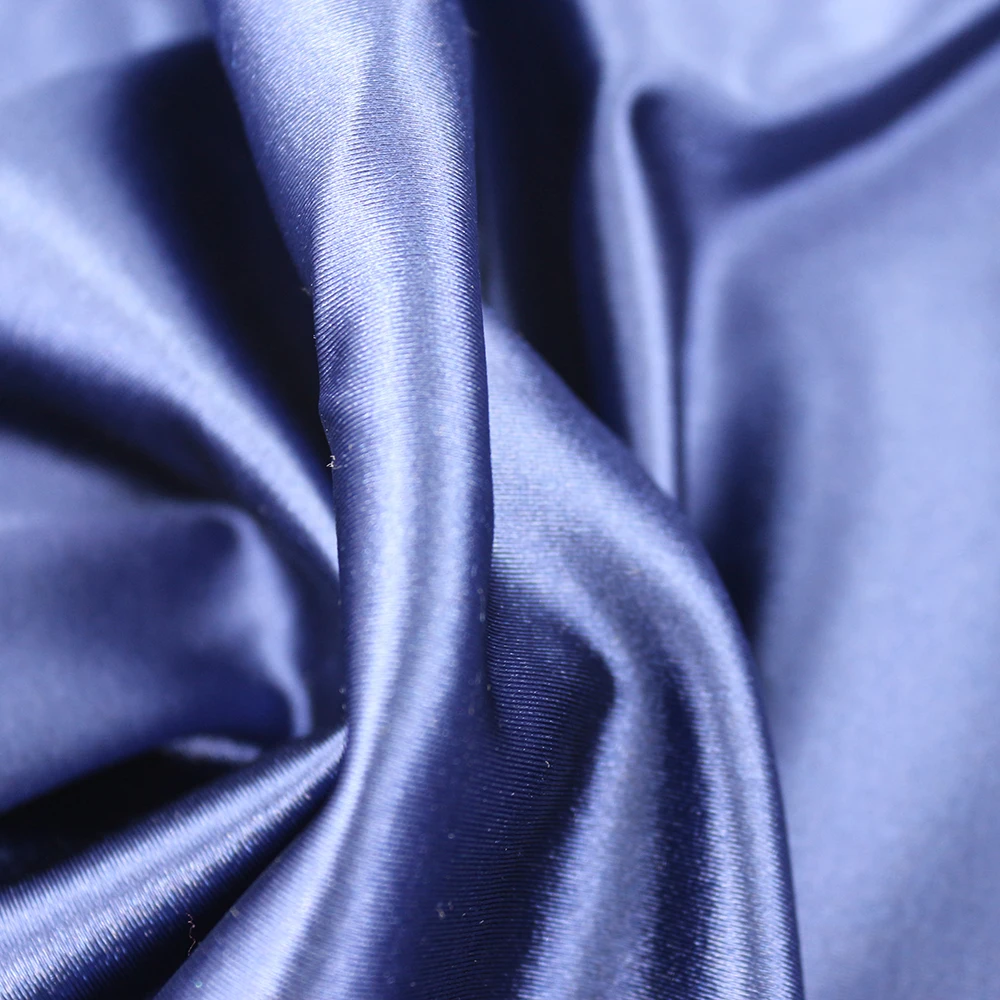 90 Polyester 10 Spandex Stretch Knit Fabric High Quality Silky Soft and Smooth Shiny Dress Fabric