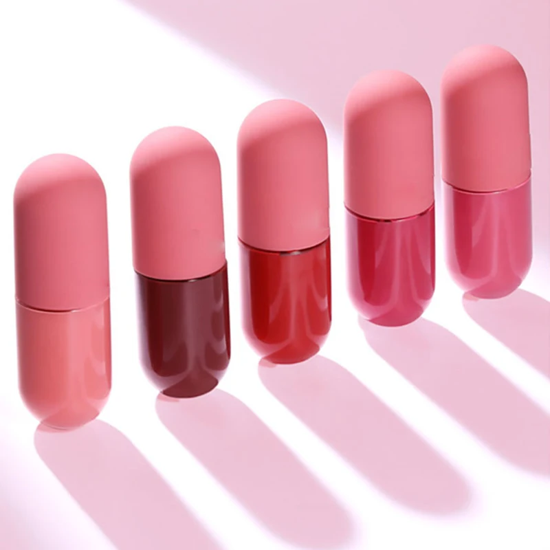 SHICELLE Mini Vegan Matte Capsule Private Label Cream Lipstick Waterproof Cosmetic Easy To Carry Lipstick