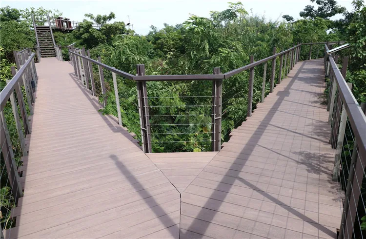 Fiber Cement Board Decking for garden and villa outside road