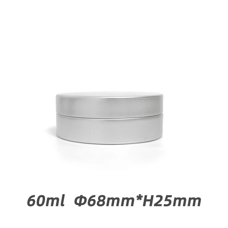 Comfrey Ointment Oil Aluminum Box 15G ML 46*15mm Round Cosmetic cans for candles silver tins with screw lid