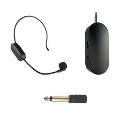 Factory direct 2.4G Wireless Microphone Headset Rechargeable Recording Microfone For Voice Amplifier, Camera Recording, Speaker
