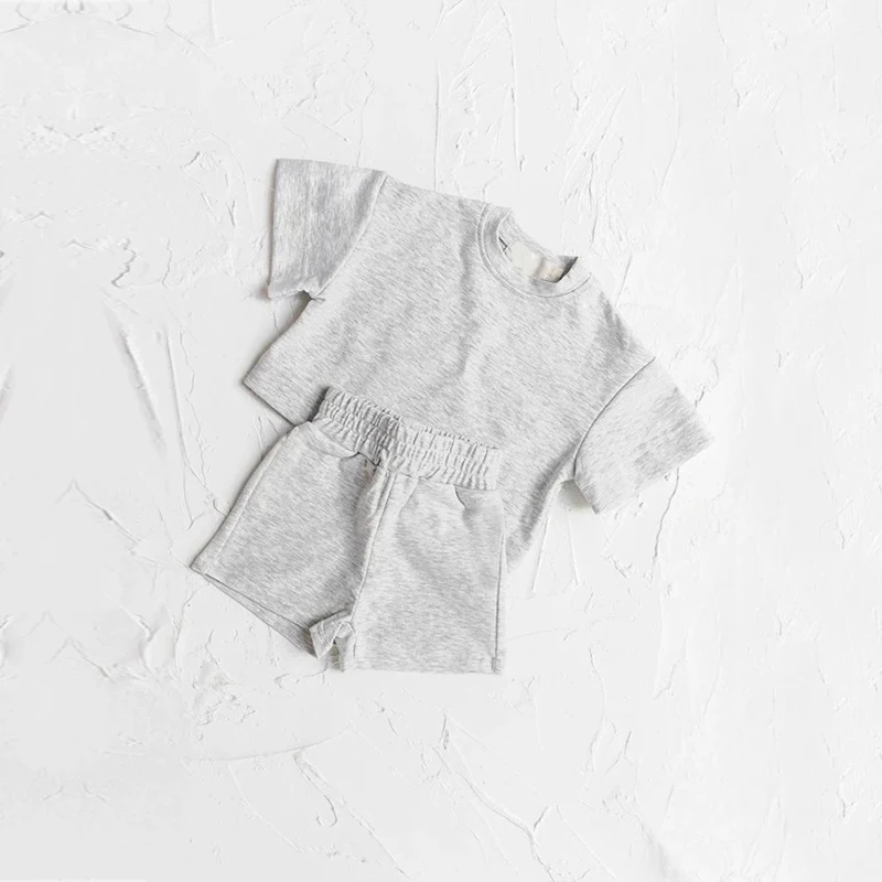 Organic cotton Boys clothing set summer Kids T-Shirt and Shorts Set kids shorts and muscle shirt sets 2 piece for children