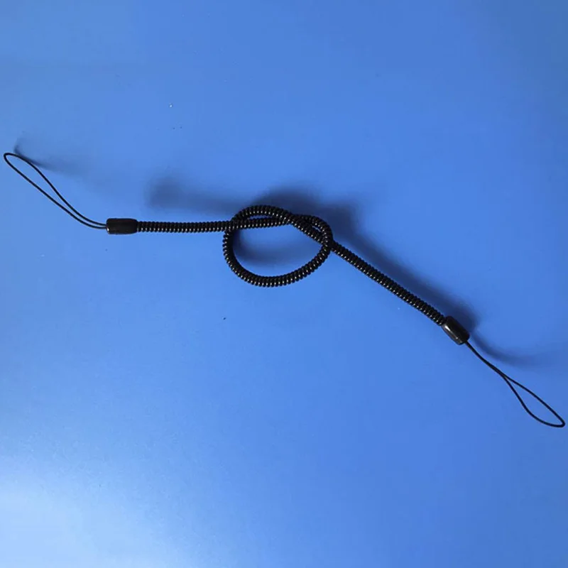 Anti Dropping Stylus Tether Cord coiled extension spiral cord plastic coated spring hooked elastic cord
