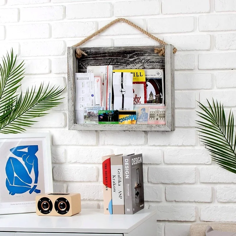 DIY Creative Baby Room Living Room Home Mixtiles Frame Plastic Wall Decor Grey Wood Picture display Frame