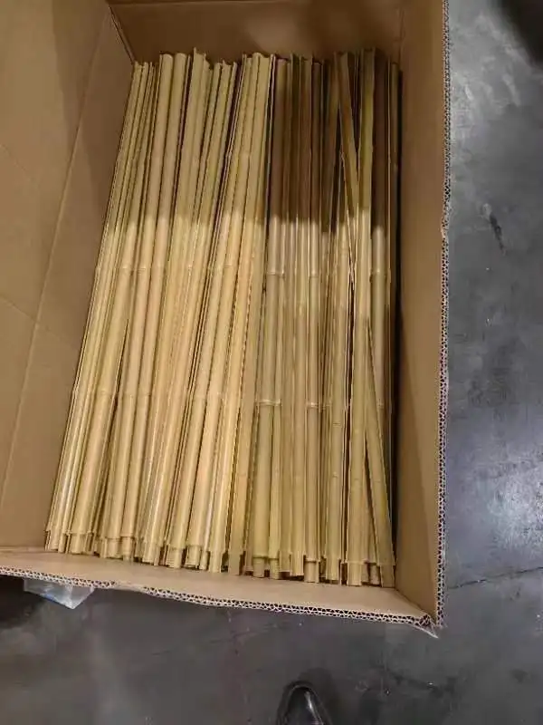 Class A Fire Retardant Artificial Bamboo Pole UV Resistant ASA High Standard Synthetic Bamboo Stake Canes