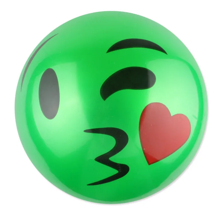 New smile face water toy floating playing ball  kids adults outdoor sports balls Inflatable Football beach Ball