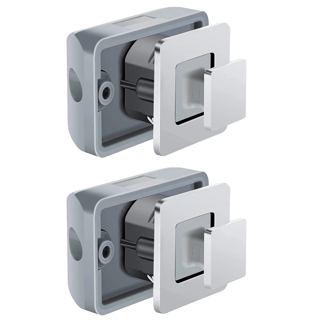 Square Drawer Lock Single Sided Push Button Cupboard Cabinet Door Drawer Lock for Caravan RV