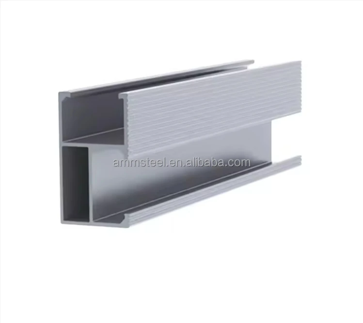 Factory Price Custom Anodized Aluminum Extrusion Profiles Ground Mounting Type with Steel Material for Carport Roof Installation