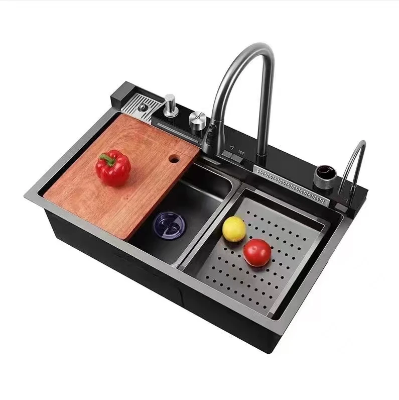 304 Stainless Steel Multifunctional Single Bowl Customizable Kitchen Sink