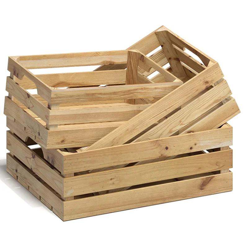 New Arrivals Hot Sale Gift Customized Home Decor Rustic Wooden Shipping Crates Pallet Large Wooden Crates For Gifting