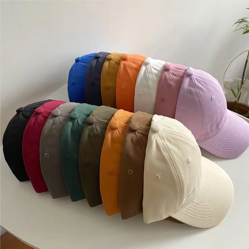 Large size 60cm High Quality Curve Brim Customize Logo Plain Blank Dad Hat Washed Cotton Unstructured Baseball Cap
