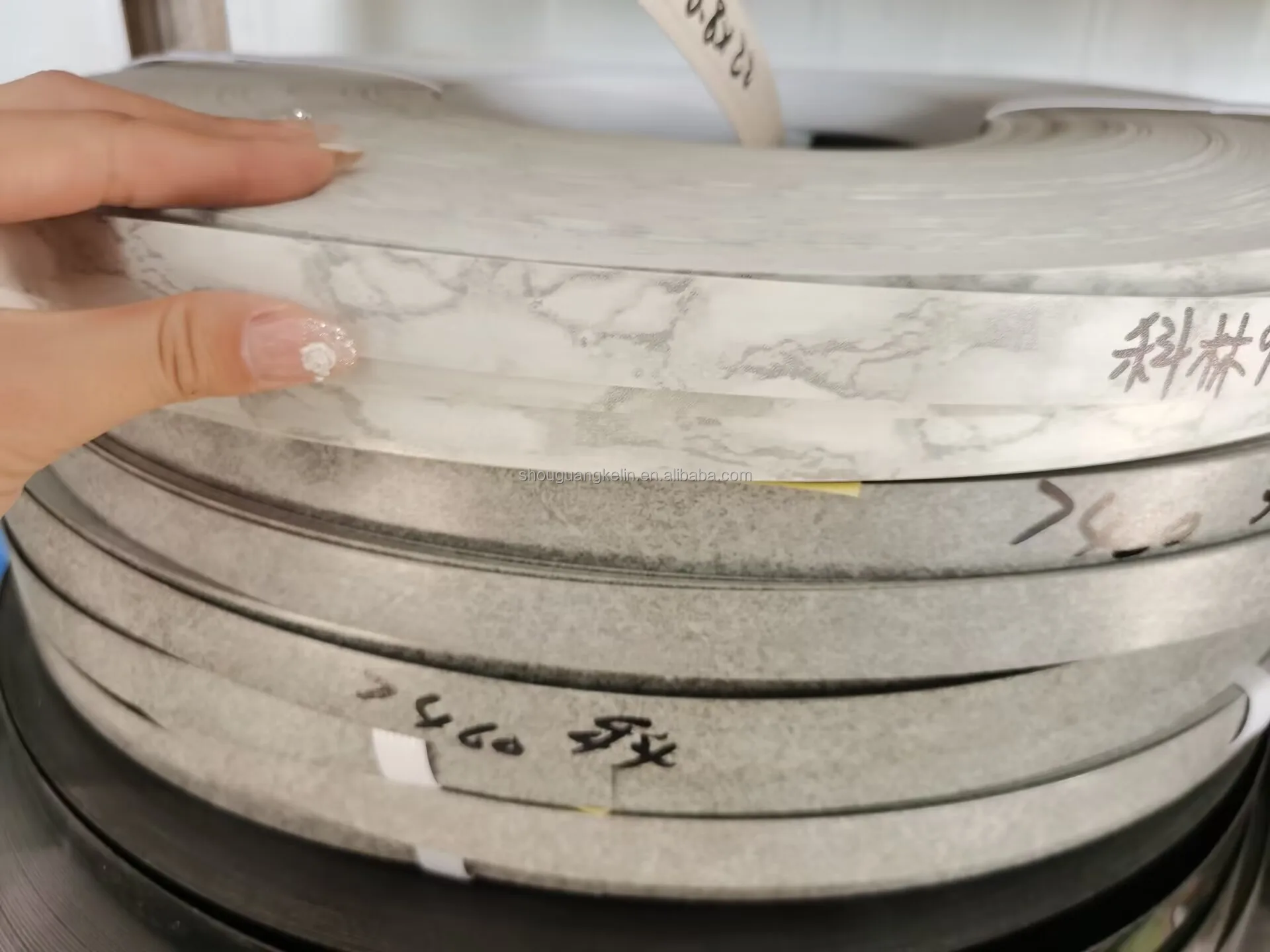 Factory Kitchen Best Price Wood Grain Cabinet Decoration 3mm 5mm Thick Pvc Edge Banding