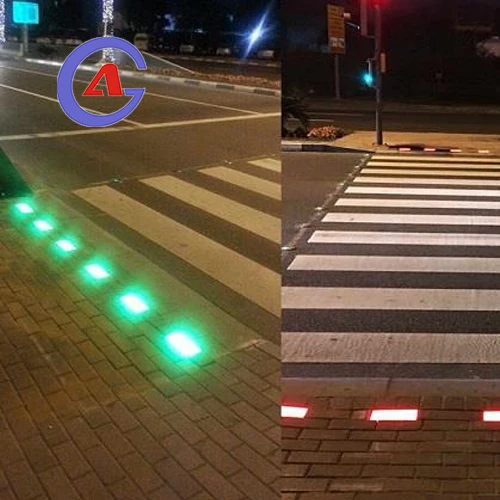 Умный светодиодный подземный светящийся светофор для пешеходного пересечения