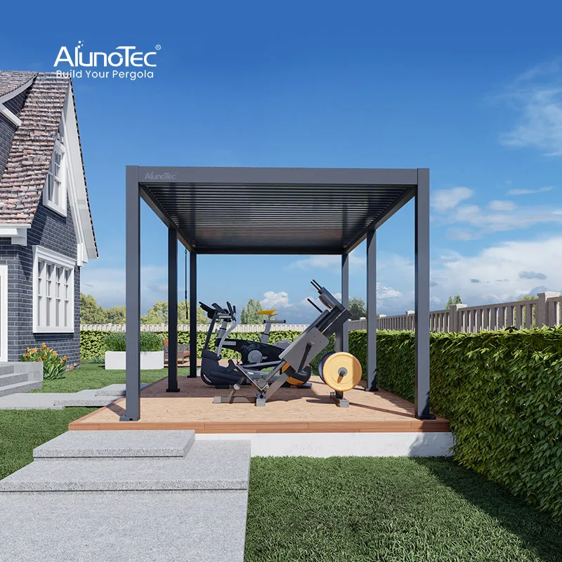 Electric Waterproof Aluminum Pavilion Aluminium Garden Gazebos Pergola