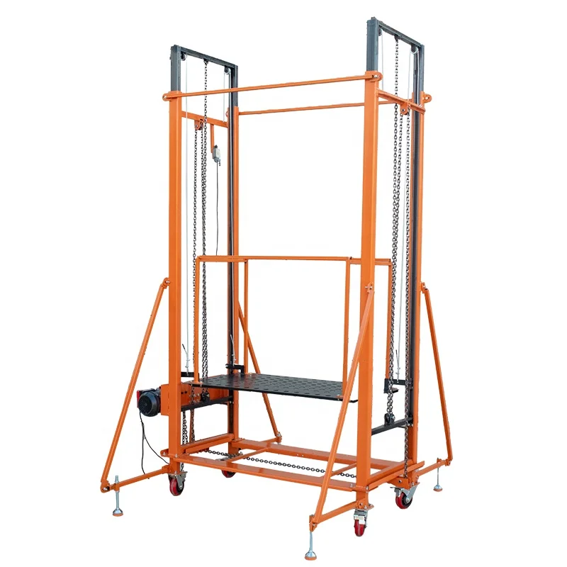 Electric scaffolding for construction decoration ladder electric lifting scaffold aluminium climbing lift