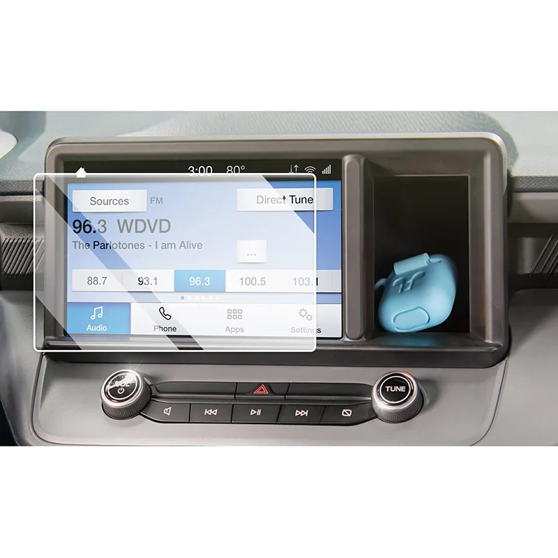 car accessories high clear tempered glass touch screen protector film for ford maverick 2022 navigation auto DVD player foil