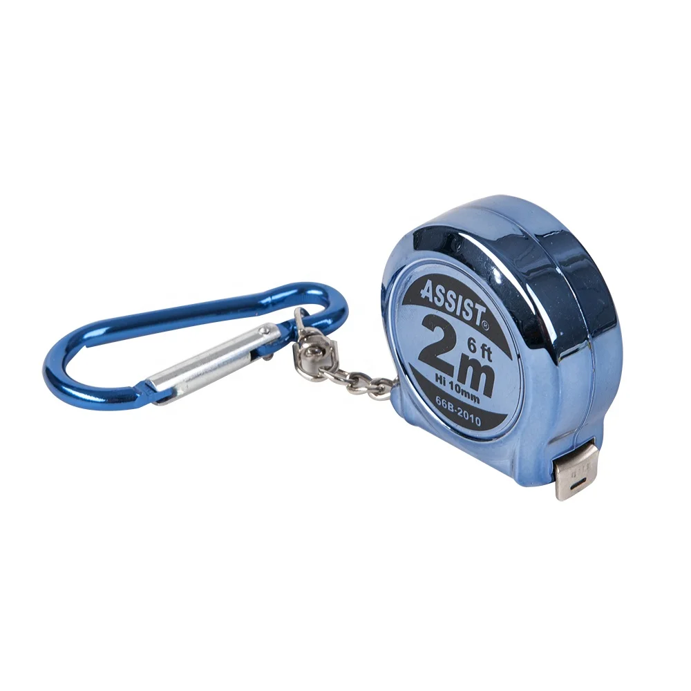 2m/ 6ft  Keychain Mini Steel Tape Measure UV Case Steel Tape Measure custom logo Measuring Tape