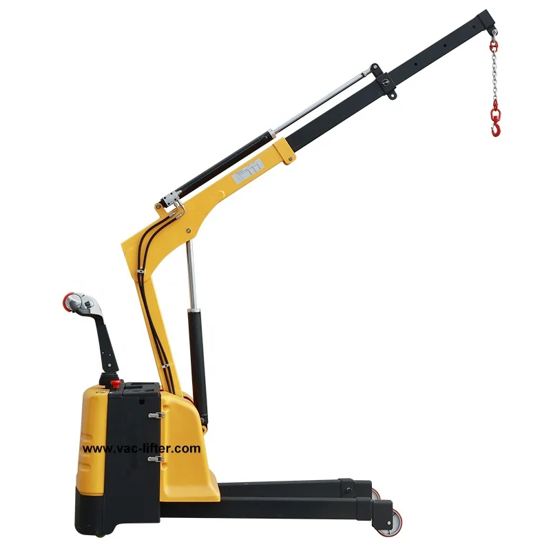 Full Electric  Power 700-1200kg Telescopic Boom Lift Hydraulic Mini Floor Crane